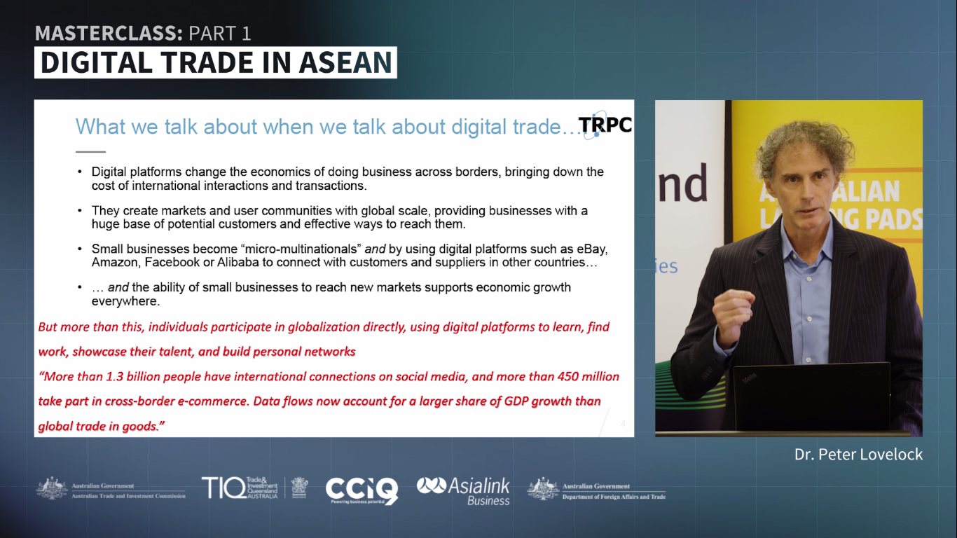 Masterclass: Digital Trade in ASEAN – Regulatory, Policy and Opportunity Landscape